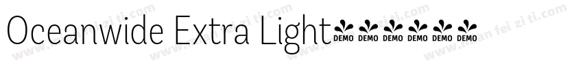 Oceanwide Extra Light字体转换